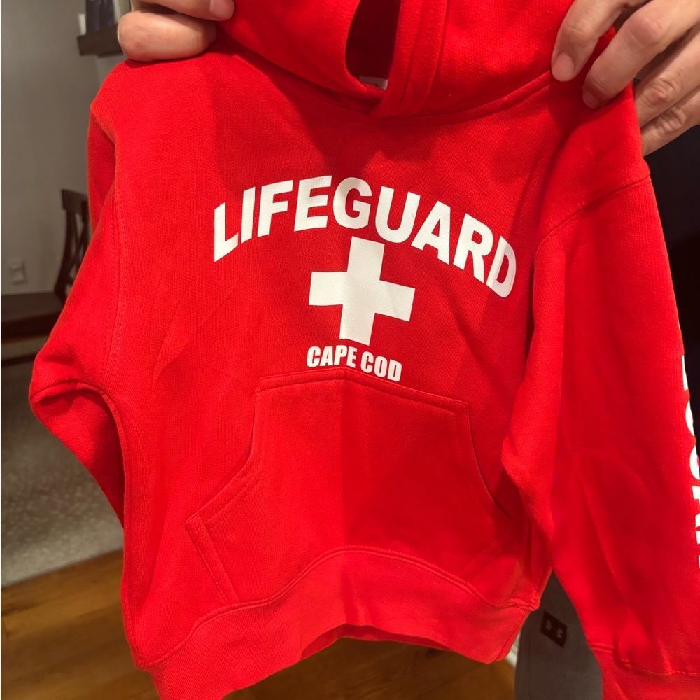 Red Lifeguard Cape Cod Hoodie